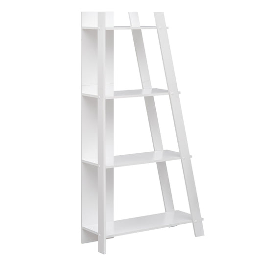 4-Tier Modern Bookshelf Wooden Vertical Display Bookcases White at Gallery Canada