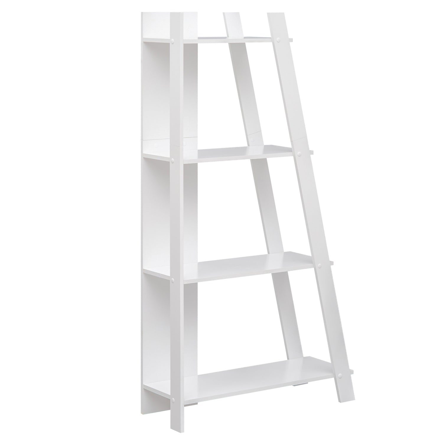 4-Tier Modern Bookshelf Wooden Vertical Display Bookcases White at Gallery Canada