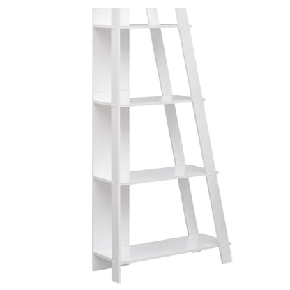 4-Tier Modern Bookshelf Wooden Vertical Display Bookcases White at Gallery Canada