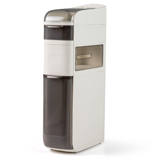 4-Tier Narrow Bathroom Storage Cabinet with Drawers and Tissue Box Floor Cabinets Options at Gallery Canada