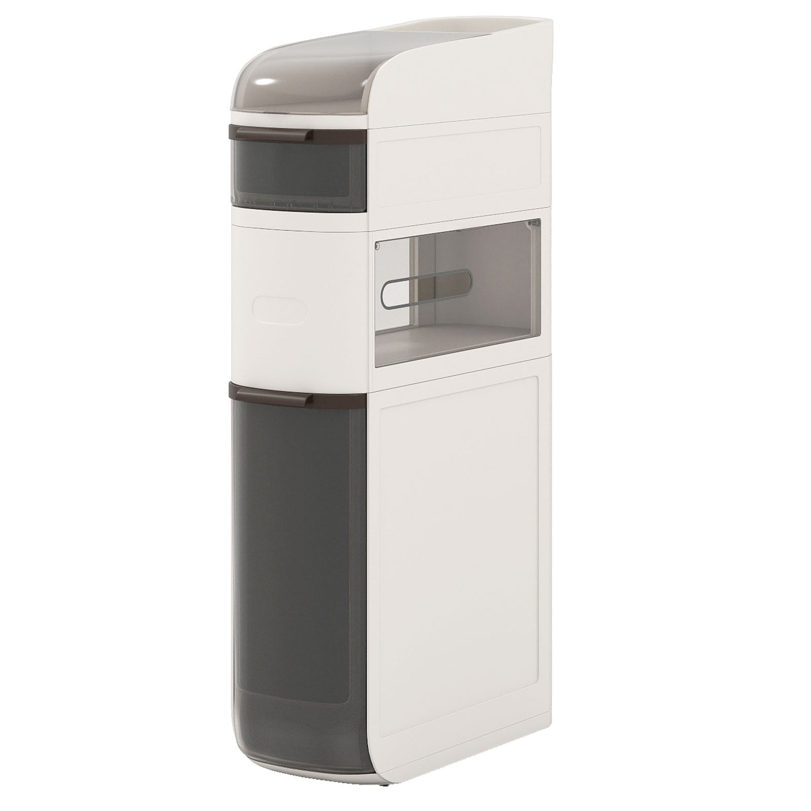 4-Tier Narrow Bathroom Storage Cabinet With Drawers, Tissue Box Floor Cabinets at Gallery Canada