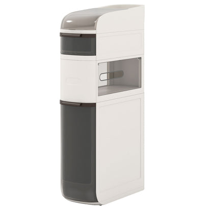 4-Tier Narrow Bathroom Storage Cabinet With Drawers, Tissue Box Floor Cabinets at Gallery Canada