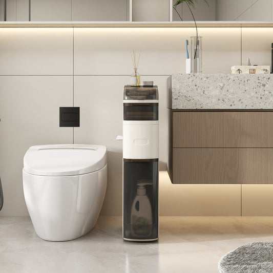 4-Tier Narrow Bathroom Storage Cabinet With Drawers, Tissue Box Floor Cabinets Options at Gallery Canada
