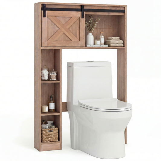 4-Tier Over The Toilet Storage Cabinet, Brown Bathroom Etagere Brown at Gallery Canada