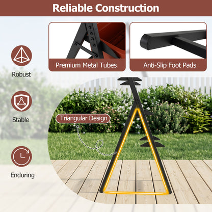 4-Tier Vertical Raised Garden Bed, Red