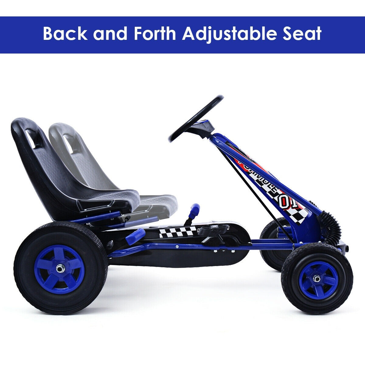 Kids Ride On Pedal Powered Bike Go Kart, Blue Powered Ride On Toys at Gallery Canada
