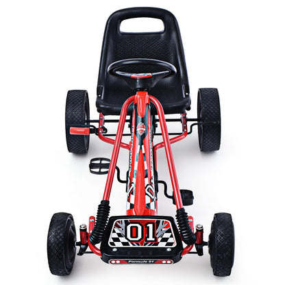 4 Wheels Kids Ride On Pedal Powered Bike Go Kart, Red Powered Ride On Toys at Gallery Canada