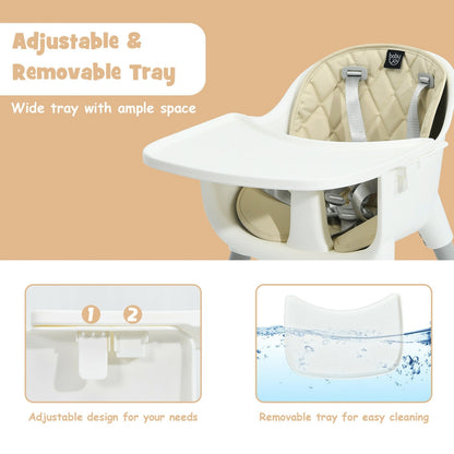 Ensemble de chaise convertible 4-en-1 pour tout-petit, beige