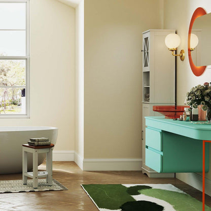 3-in-1 Bath & Storage Combo: Tall Cabinet Shower Bench & Buffet Sideboard Floor Cabinets Options at Gallery Canada