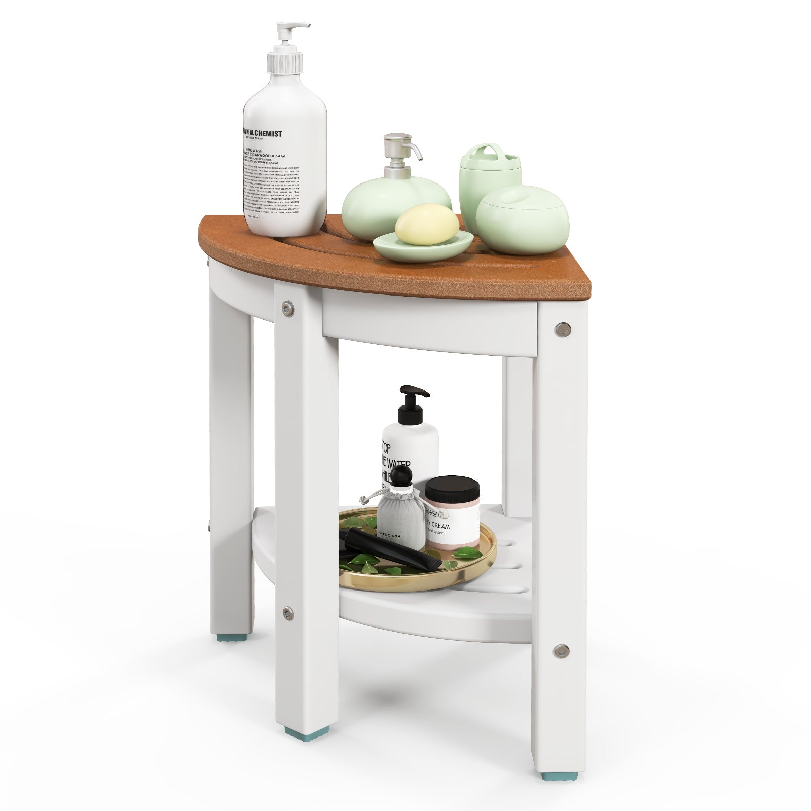 4-in-1 Bath & Storage Combo: Tall Cabinet 4-Drawer Unit Shower Bench & Buffet Sideboard Floor Cabinets at Gallery Canada