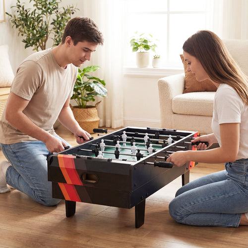 4 in 1 Combo Game Table Set with Billiards, Black
