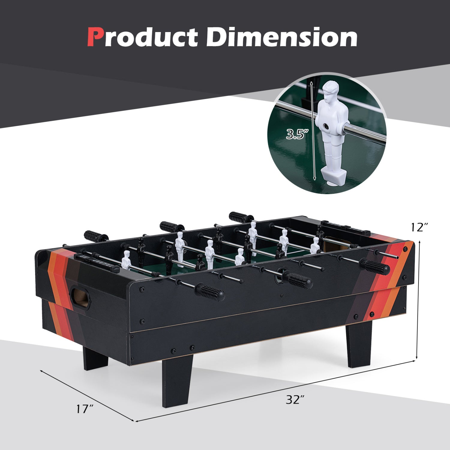 4 in 1 Combo Game Table Set with Billiards, Black Game Room at Gallery Canada