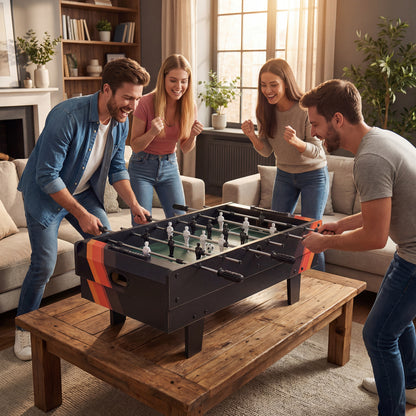 4 in 1 Combo Game Table Set with Billiards, Black Game Room at Gallery Canada