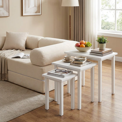 4-in-1 Convertible Folding Sofa Bed and 3-Piece Side Table Set Living Room at Gallery Canada