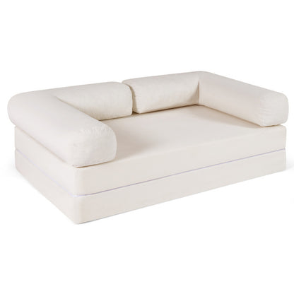 4-in-1 Convertible Folding Sofa Bed and 3-Piece Side Table Set Living Room at Gallery Canada
