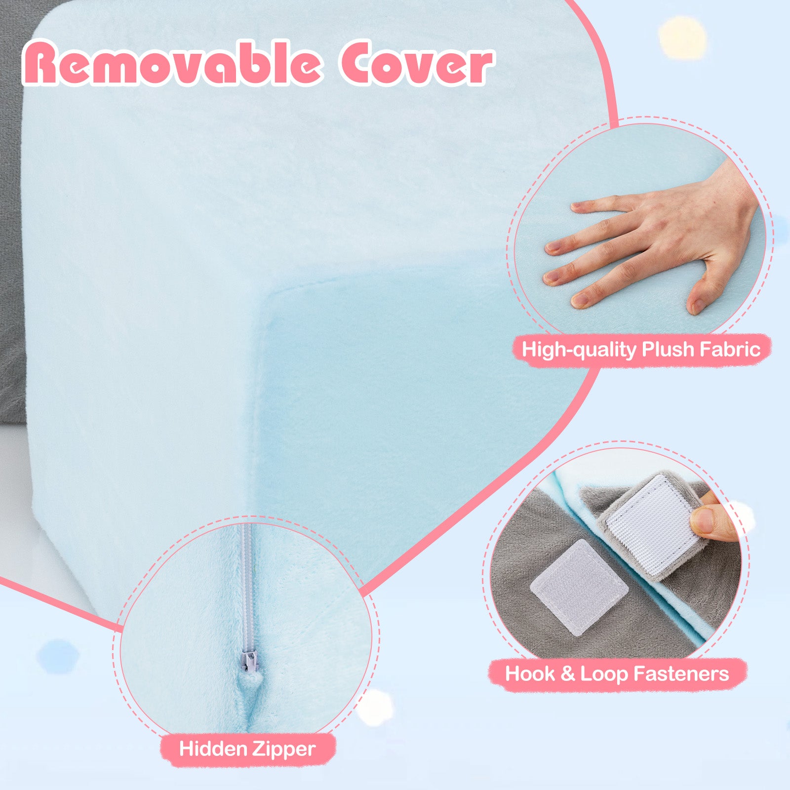 4-in-1 Foam Climbing Blocks, Toddler Indoor Climb With Slide, Gray Climbers & Slides at Gallery Canada