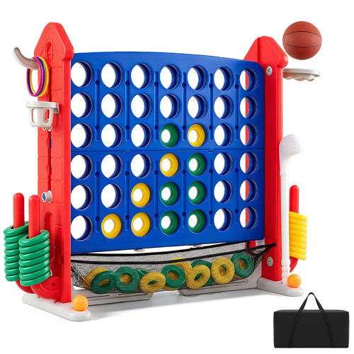 Height Adjustable Row Connect Game, Red