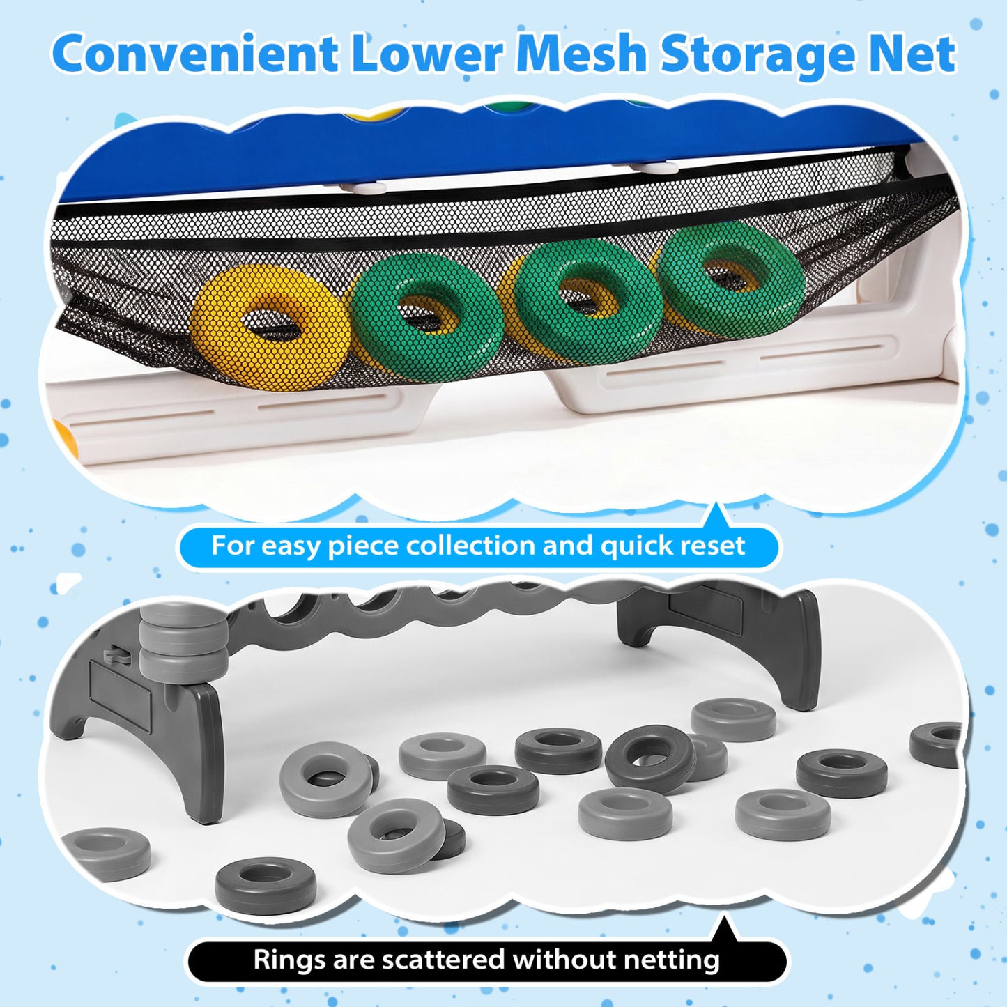 Height Adjustable Row Connect Game, Red