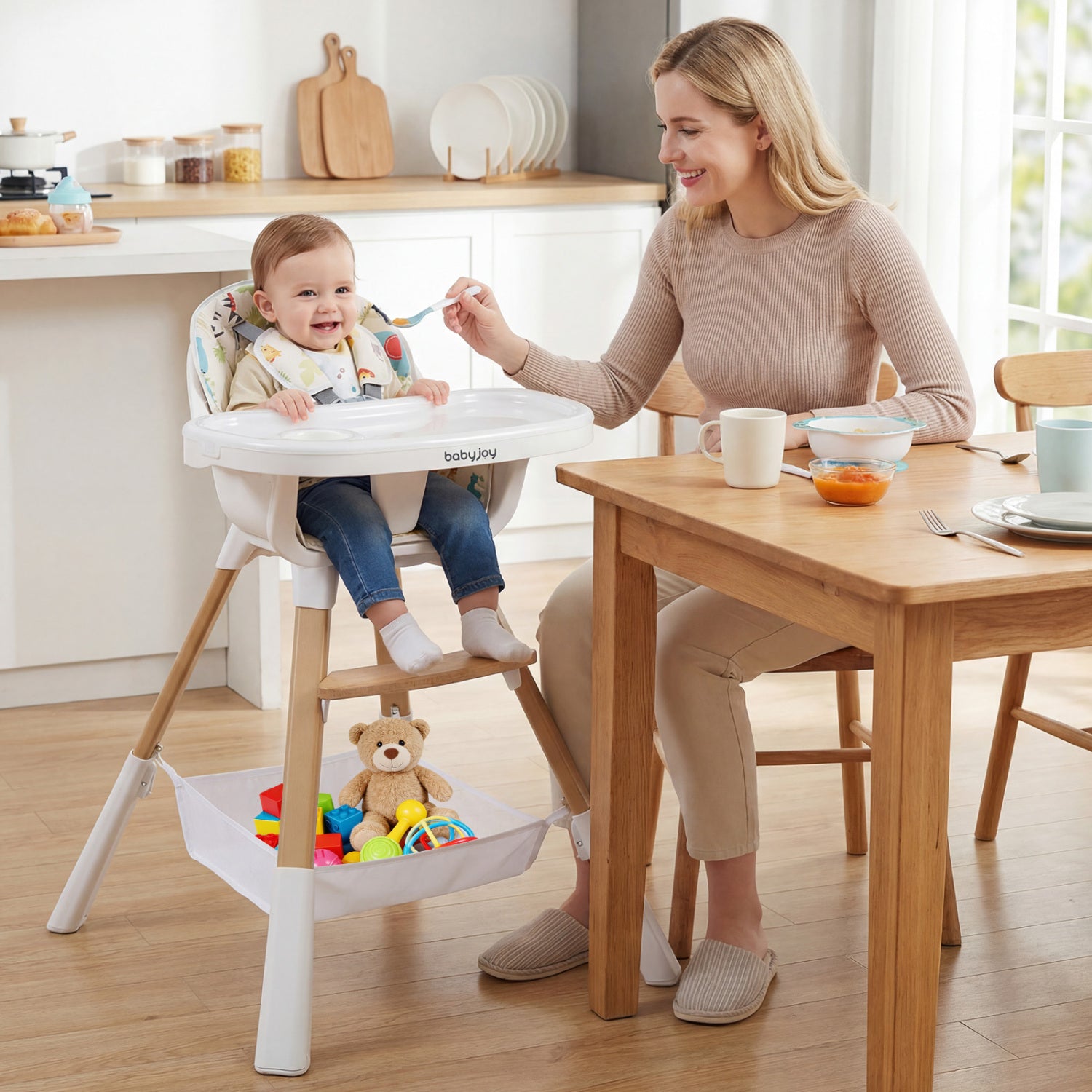 4 In 1 Convertible High Chair For Babies, Multicolor High Chairs at Gallery Canada