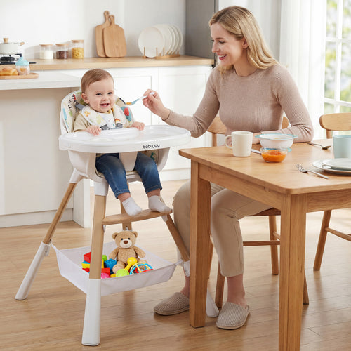 4 In 1 Convertible High Chair For Babies, Multicolor