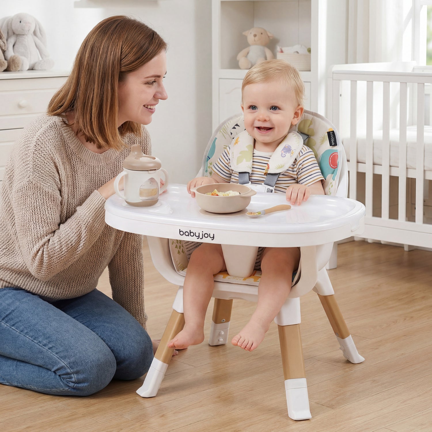 4 In 1 Convertible High Chair For Babies, Multicolor High Chairs at Gallery Canada