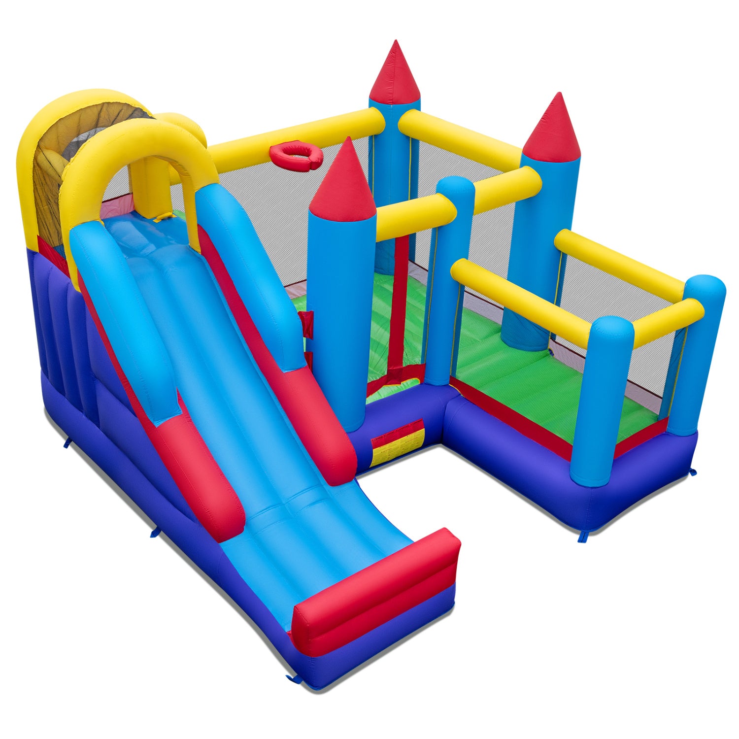 5-In-1 Inflatable Bounce Castle, Multicolor Bounce House Multicolor at Gallery Canada