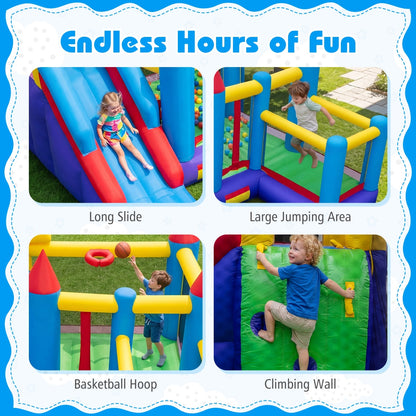 5-In-1 Inflatable Bounce Castle, Multicolor Bounce House at Gallery Canada