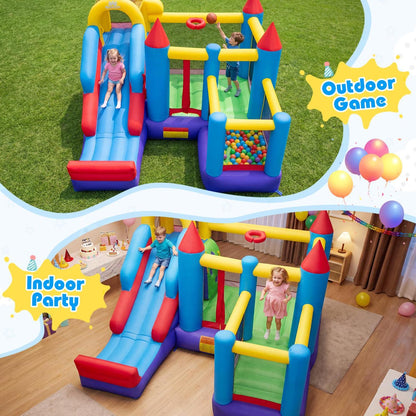 5-In-1 Inflatable Bounce House, 735W Blower, 50 Ocean Balls Bounce House at Gallery Canada