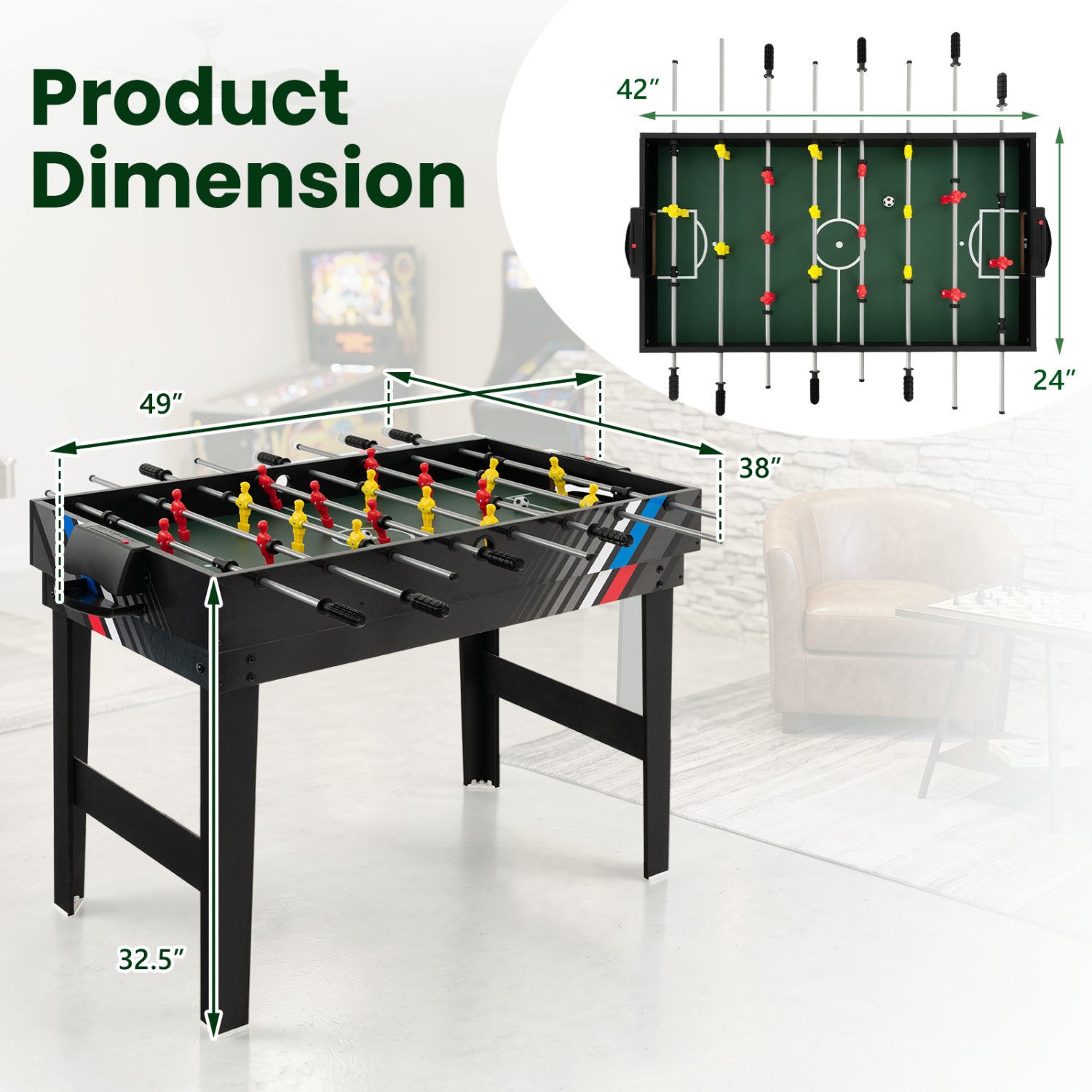 4-In-1 Multi Game Table With Pool Billiards Game Room at Gallery Canada