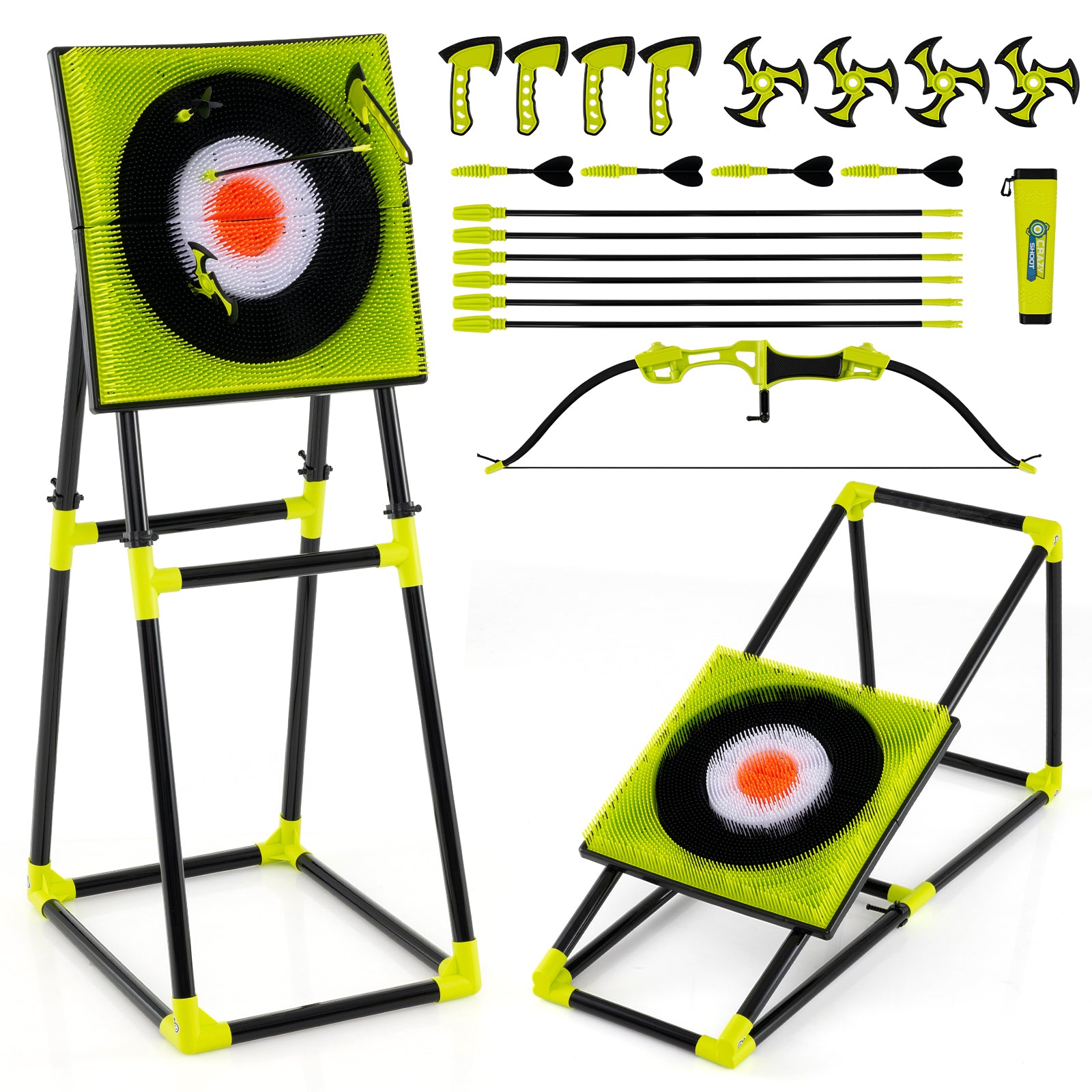 Kids Throwing Target Set, 4 In 1 Bristle Target Game Game Room Options at Gallery Canada