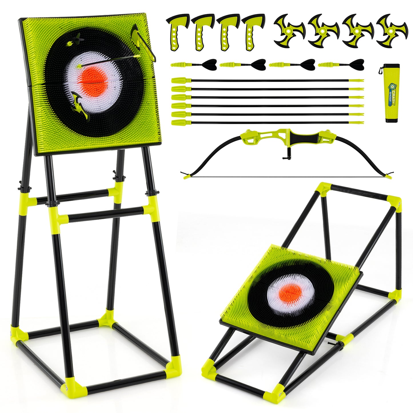 Kids Throwing Target Set, 4 In 1 Bristle Target Game Game Room Options at Gallery Canada