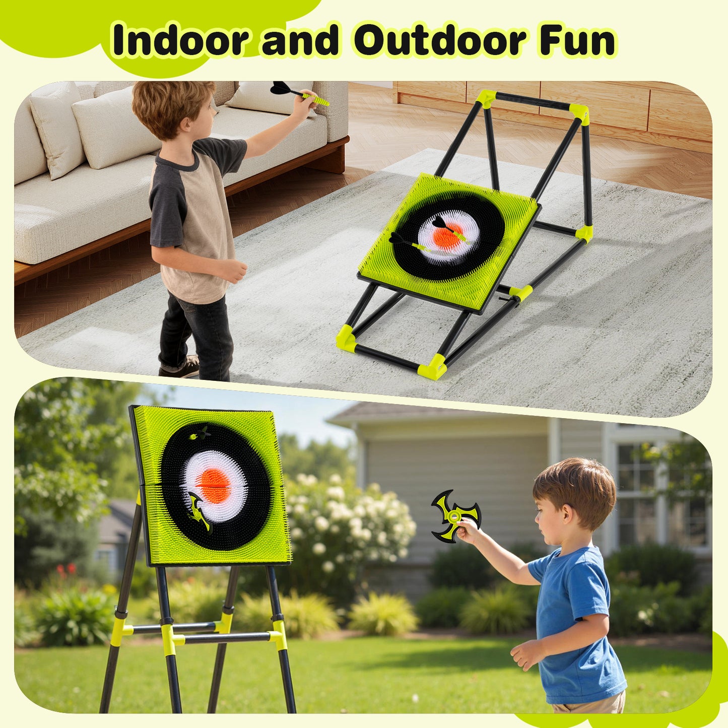 Kids Throwing Target Set, 4 In 1 Bristle Target Game Game Room at Gallery Canada