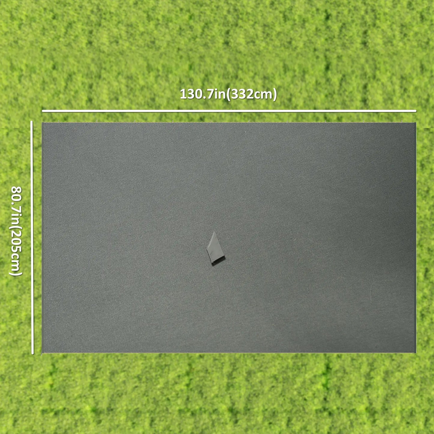 Gazebo Replacement Sidewalls, 4-Panel Privacy Wall, 10' x 12', Dark Grey