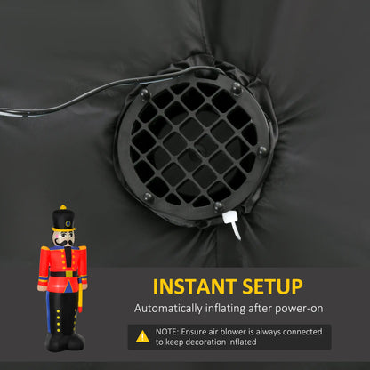 6 Ft Tall Nutcracker Toy Soldier, Lighted Inflatable Christmas Decoration Christmas Inflatables at Gallery Canada