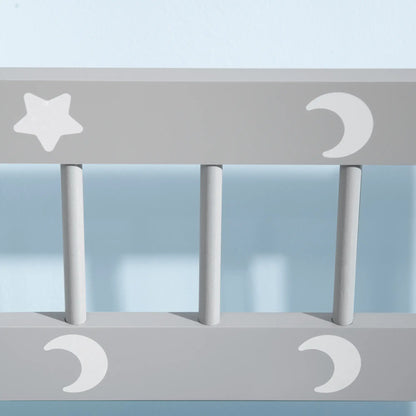 Kids Toy Storage Chest with Lid, Safety Hinge, Bench Seat, Backrest, Grey Baby & Kids Storage at Gallery Canada