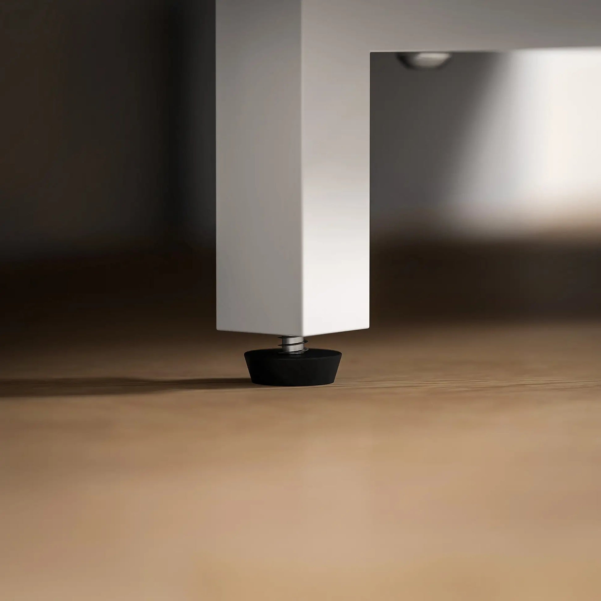 Corner TV Stand, Modern Table with 2 Shelves for 47 Inch TV, White TV Stands at Gallery Canada