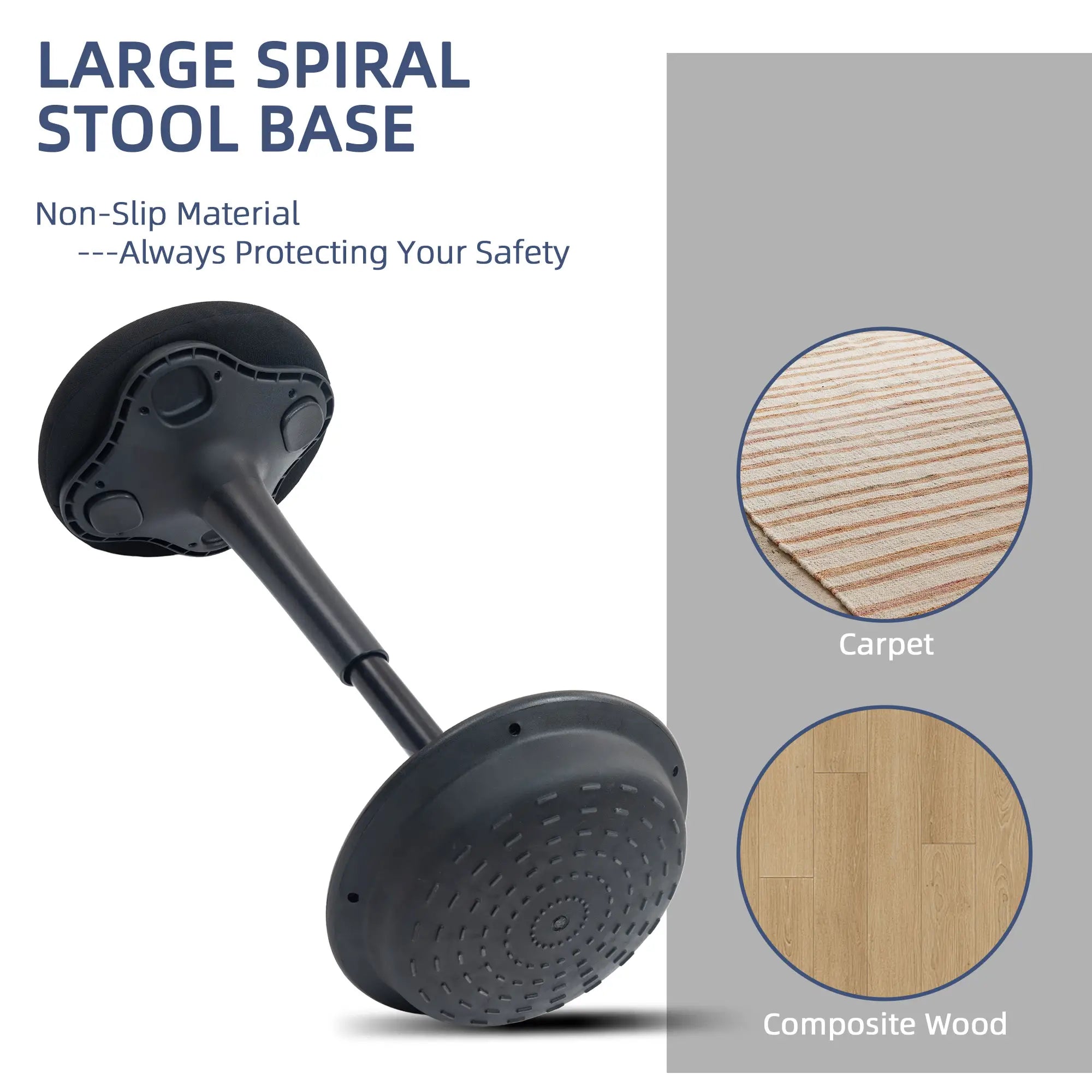 Adjustable Ergonomic Standing Stool, Swivel Backless Wobble Chair Office Chairs at Gallery Canada