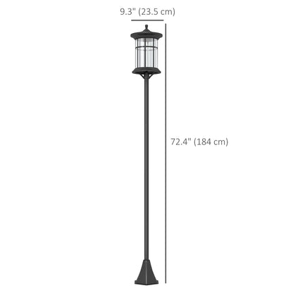 72" Solar Post Light, LED Outdoor Lamp, Waterproof IP44, Cool White Solar Post Lamps at Gallery Canada