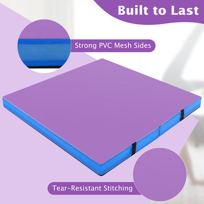 4ft x 4ft x 4in Bi-Folding Gymnastic Mat, Purple Yoga & Gym Mats at Gallery Canada