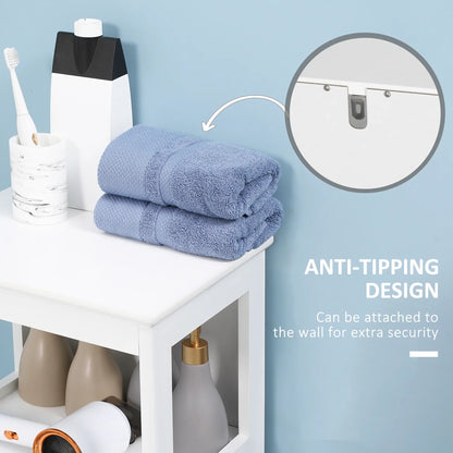 Modern Bathroom Floor Cabinet, Open Shelf, Freestanding Storage, White Bathroom Cabinets at Gallery Canada