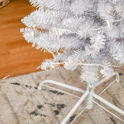 6ft Prelit Pencil Artificial Christmas Tree, 395 Branches, 100 LED Lights, White Pre Lit Christmas Trees at Gallery Canada