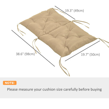 Set of 2 Garden Chair Cushions Seat Pad with Backrest for Sunbeds, Rocking Chairs, Loungers, Outdoor &; Indoor Use Patio Chair Cushions at Gallery Canada