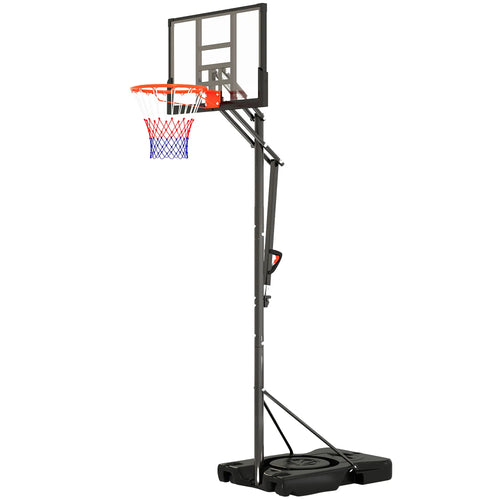 Portable Basketball Hoop, 4.4-10ft with Wheels and 44.5