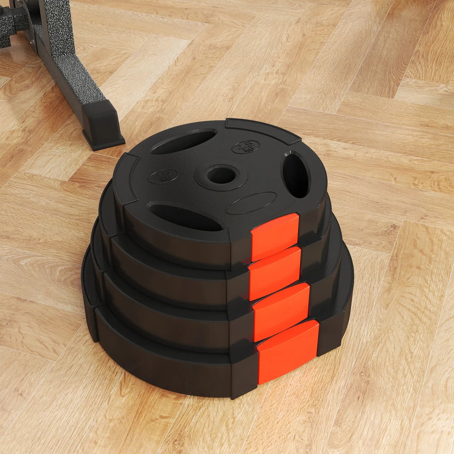 1-Inch Weight Plates, Barbell Weights Set, 2 x 17lbs + 2 x 11lbs Dumbbells & Barbells at Gallery Canada