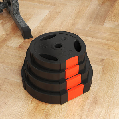 1-Inch Weight Plates, Barbell Weights Set, 2 x 17lbs + 2 x 11lbs Dumbbells & Barbells at Gallery Canada