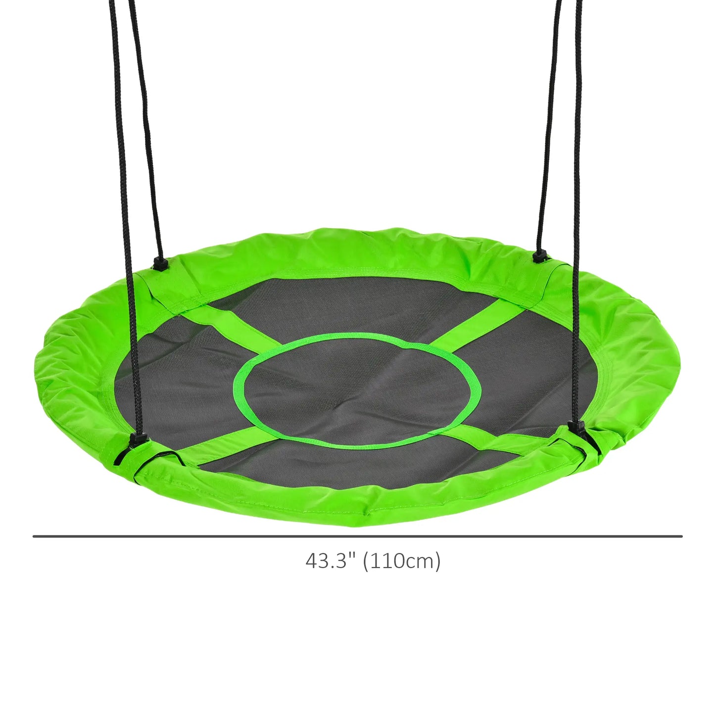 43.25" Saucer Swing, Adjustable Rope Seat, Indoor Outdoor, Green Gym Sets & Swings at Gallery Canada
