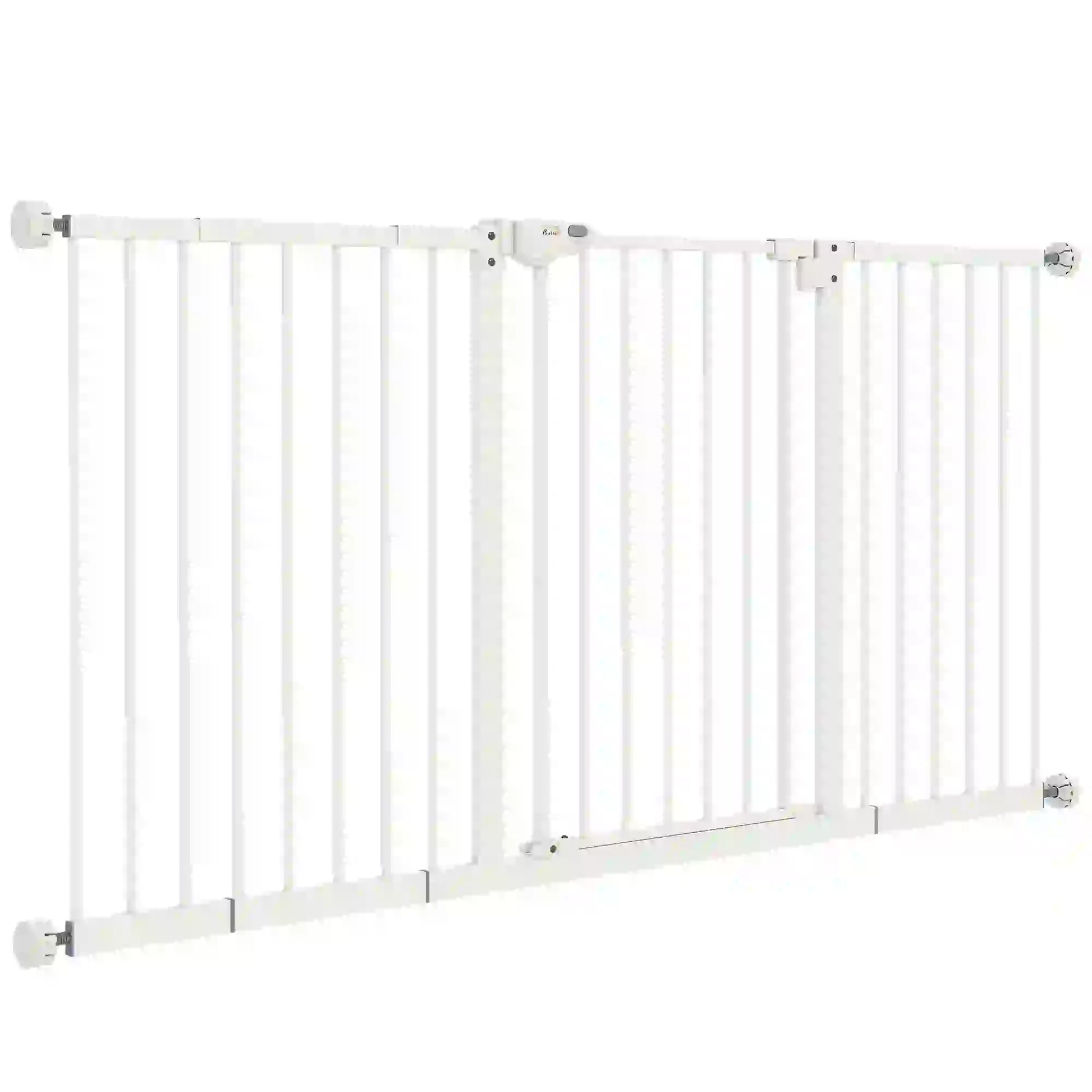 30 Inch Pet Gate with Door, 7", 8", 12" Extensions Kit Houses, Kennels & Pens White at Gallery Canada