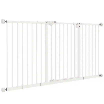 30 Inch Pet Gate with Door, 7", 8", 12" Extensions Kit Houses, Kennels & Pens White at Gallery Canada