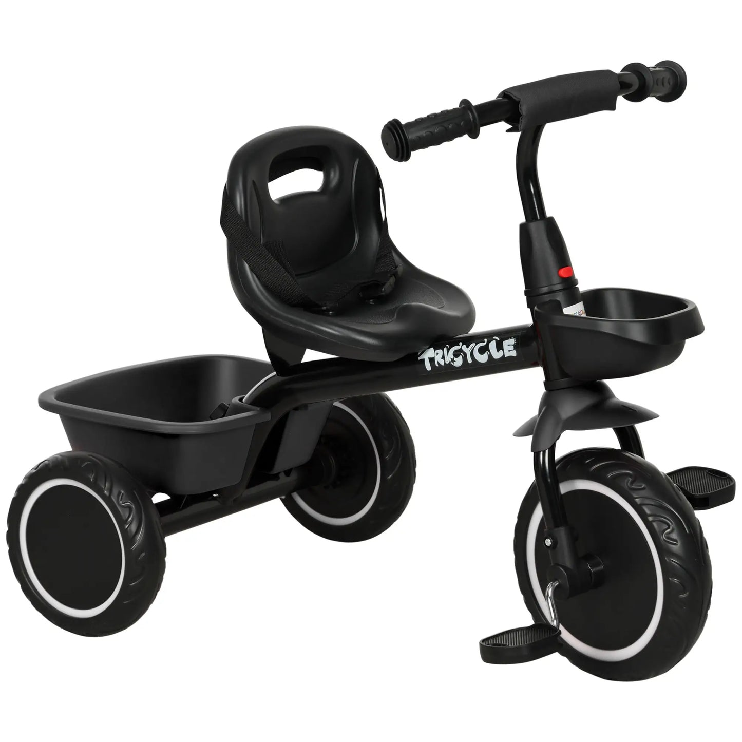 Tricycle for Toddlers 2-5 Years, Adjustable Seat, Black Tricycles for Kids at Gallery Canada