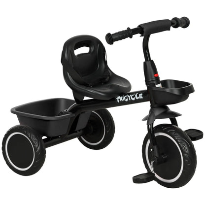 Tricycle for Toddlers 2-5 Years, Adjustable Seat, Black Tricycles for Kids at Gallery Canada